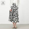 Marc O'Polo/MOP夏季新款好看黑白自然植物印花时尚半身裙女半裙 商品缩略图0