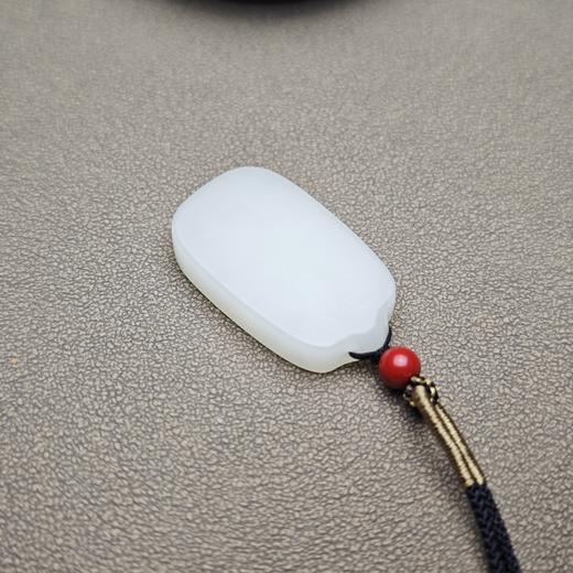特惠！新疆和田玉且末料一级白经典小平安牌 312-18 商品图3