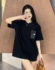 普拉达 尼龙口袋徽标短袖T恤 黑色 男女同款（DY） 商品缩略图0