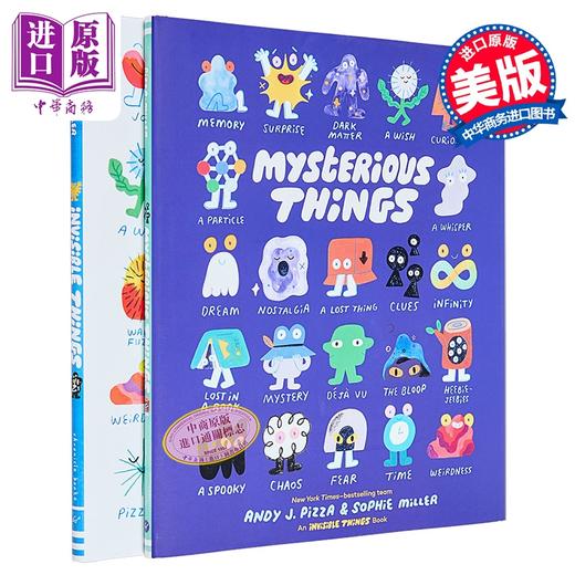 【中商原版】Andy J. Pizza 儿童绘本2册 不可思议的东西+看不见的东西 Mysterious Things Invisible Things 英文原版 童书 商品图0