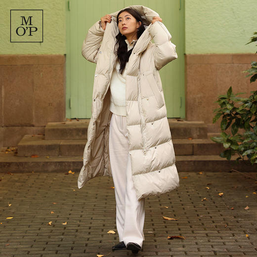 [吉赛尔同款]Marc O'Polo冬季新款时尚保暖连帽廓形长款羽绒服女 商品图2
