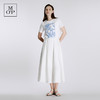 Marc O'Polo/MOP夏季新款好看方块植物印花简约宽松短袖T恤女上衣 商品缩略图1