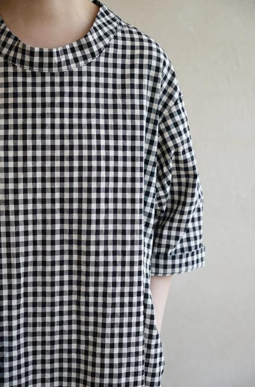 Atelier d'antan 圆领格纹连衣裙 商品图7