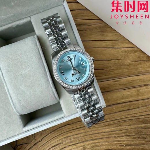 原单薇薇安西太后 女士石英腕表 粉蓝钻 VV317系列 全新搭配非常靓眼的一款手表，表圈镶嵌满钻，表径28MM，50米生活防水 商品图6