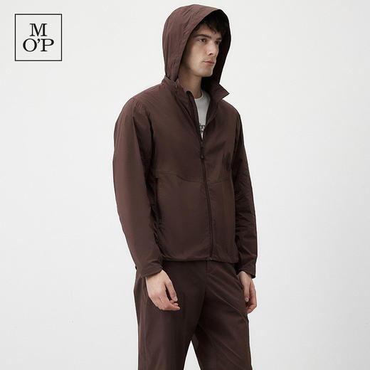 Marc O'Polo/MOP夏季新款休闲立领简约纯色夹克男可收纳连帽外套 商品图3