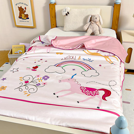 小象咘叮 A类蚕丝长绒棉全棉数码印花幼儿园夏被 6色可选 儿童夏凉被 空调被 婴童薄被 商品图4