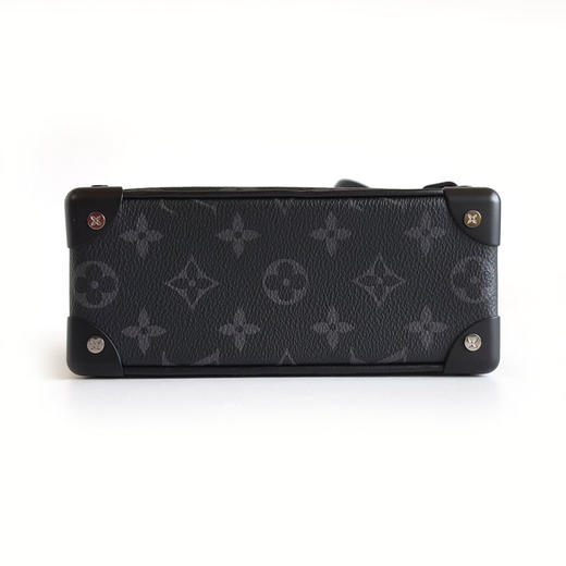 【95新】LV路易威登M44735黑老花黑武士mini soft trunk软盒子包单肩斜挎包中性款130326TB16 商品图6