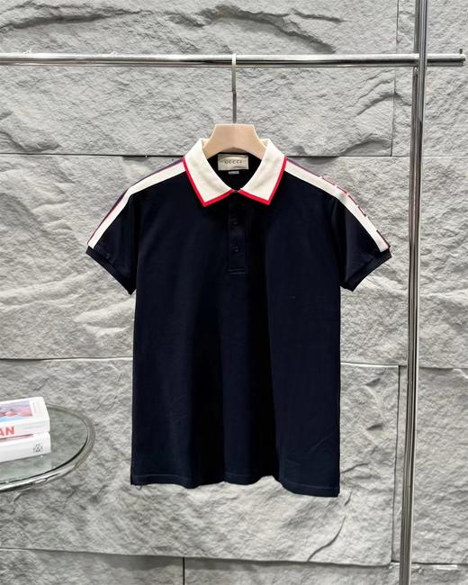 F0316105新款时尚休闲翻领宽松显瘦短袖Polo衫男女同款 商品图3