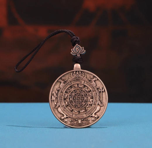 预售学院款 原创紫铜文殊九宫八卦牌 已祝福 商品图1