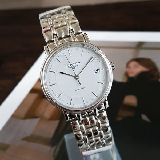 【98新（放置品）】LONGINES 浪琴L4.721.4.18.6自动机械机芯日期显示34MM（中性款）瑰丽系列精钢140326NJS05 商品图3