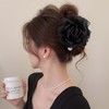 雀说高级感温柔花朵珍珠山茶花抓夹女轻奢气质发夹后脑勺盘发夹子发饰ALW 商品缩略图2