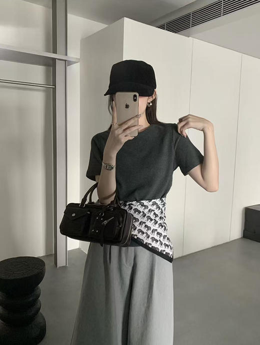 性价比敲高！基础款圆领华夫格短袖T恤！ 商品图3