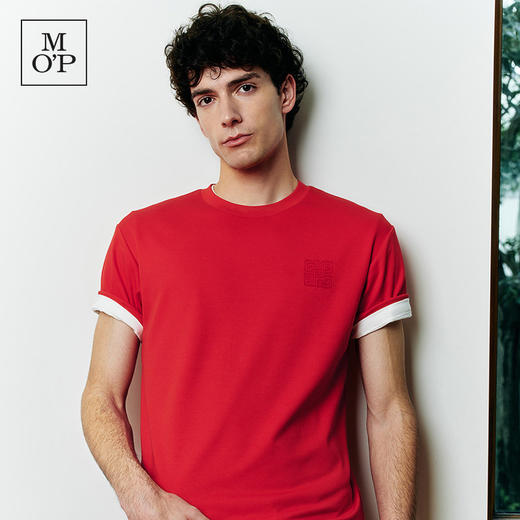 Marc O'Polo/MOP新年系列25春季新款纯棉圆领印花短袖T恤男女上衣 商品图0
