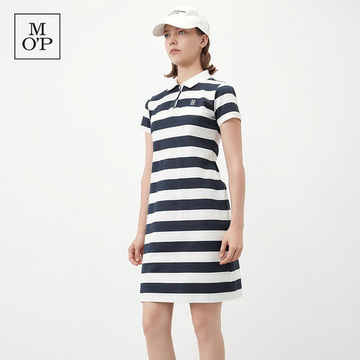 Marc O'Polo/MOP夏季新款好看品牌经典设计条纹收腰POLO连衣裙女 商品图2