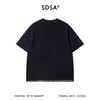 SDSA男装2026新款高贵轻奢高街网纱拼接假两件短袖T恤百搭宽松潮 商品缩略图4