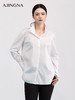 【商场同款】阿菁娜春季新款刺绣立领衬衫精致修饰颈线显修长A31C109021 商品缩略图2