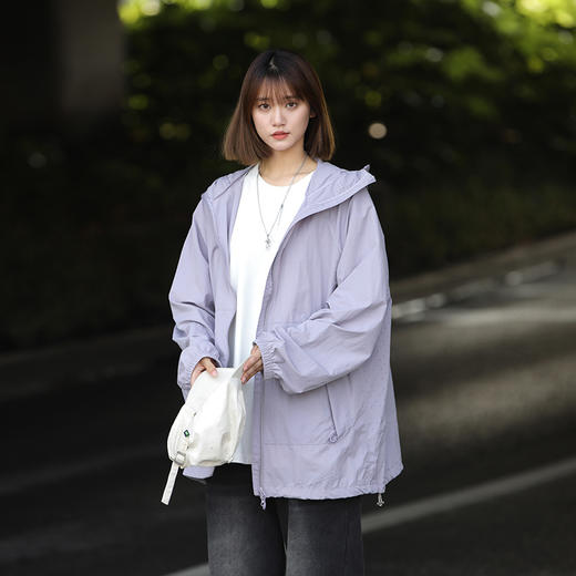 【有它一件就够了❗六合一防晒神器】冰丝防晒衣女夏季UPF50+户外运动防晒衣女冰丝凉感科技山系外套。la 商品图3