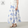 Marc O'Polo夏季新款植物印花天然亚麻舒适半身裙女长半裙 商品缩略图1