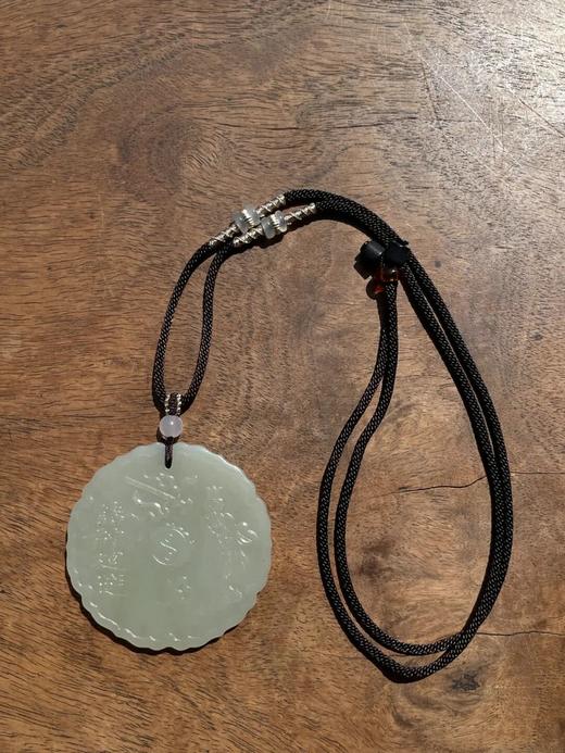 籽料白玉道教尊者与经文吊坠牌，顺丰包邮 商品图10