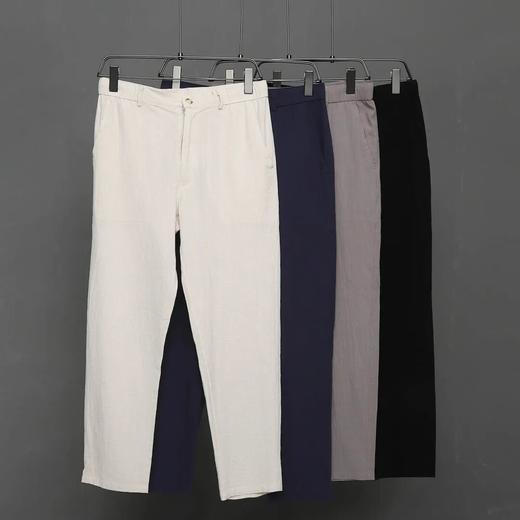 U家同款男女装棉麻混纺休闲裤 商品图0