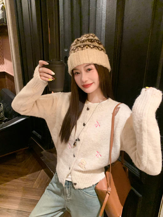 <曾小咸推荐>3.18现货秒杀 ！微信超特价！韩系刺绣毛衣开衫 日常199.99 立减100 秒杀99.99！！ 商品图10