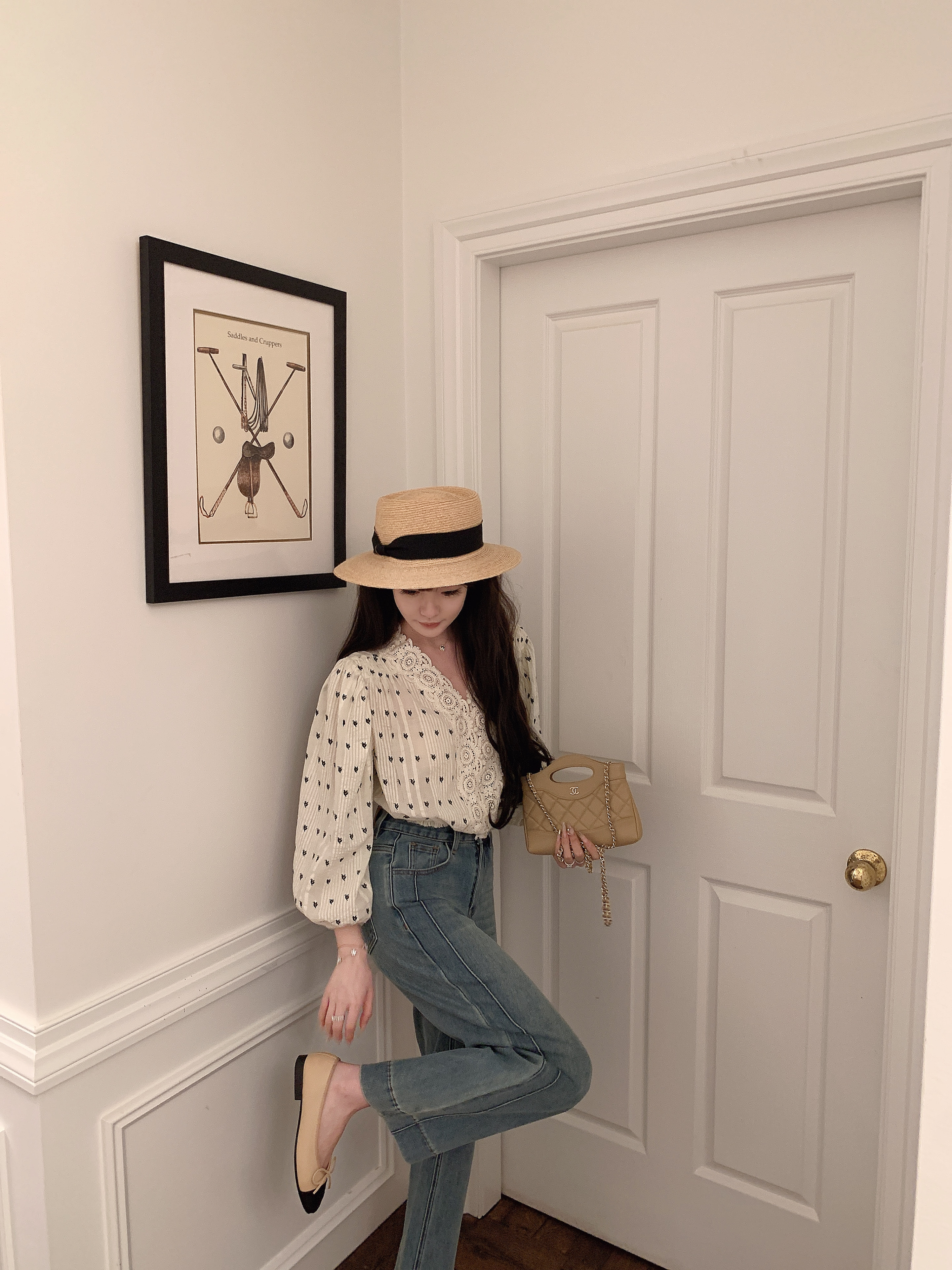 金蘑菇菇 少女感早春指南 浅春系直筒牛仔 / 不挑腿型浅色牛仔裤