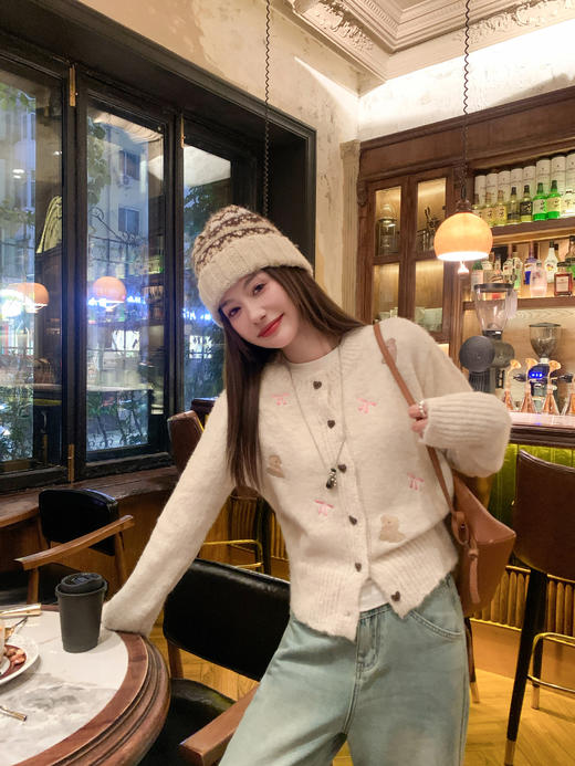 <曾小咸推荐>3.18现货秒杀 ！微信超特价！韩系刺绣毛衣开衫 日常199.99 立减100 秒杀99.99！！ 商品图11