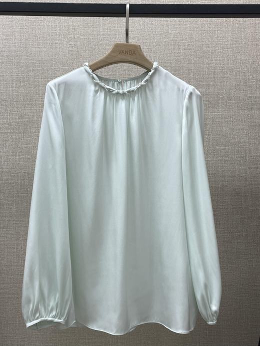 设计师珍珠领衬衣 商品图7