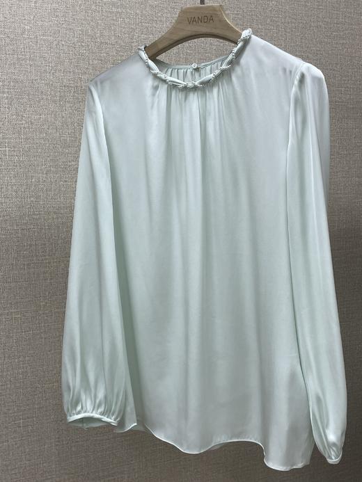 设计师珍珠领衬衣 商品图11