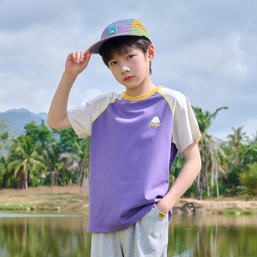 【10A抗菌】棉花堂夏款山系棉感不粘人童装弹性短袖T恤-- FD61126 商品图8
