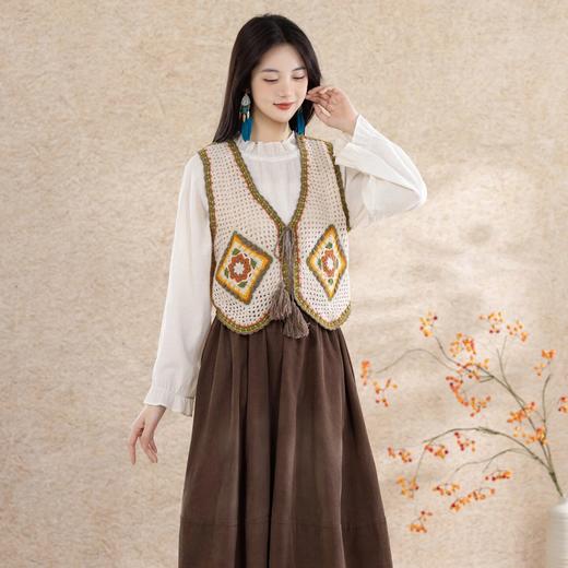 苏苏姐家珈岚马甲手工diy编织钩针驼颜毛线团自制衣服材料包预 商品图1