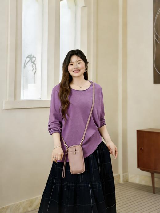 定制加长122cm背带【一包三用，手机包&零钱包&卡包】A级头层软牛皮，宽度12cm，长度18cm，厚度2.5cm，更适合大码人群，额外赠送一根短带，可以当手拎包，三层分隔 商品图2