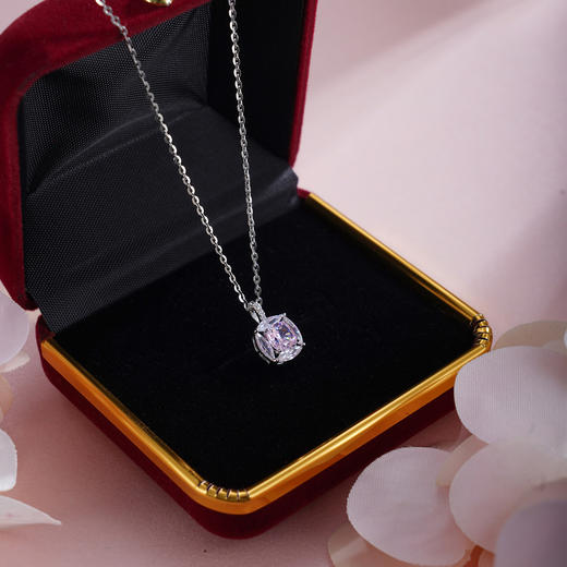 子佩集【粉红心绪】S925银套链【YL-7928103】锆石项链2509 商品图4