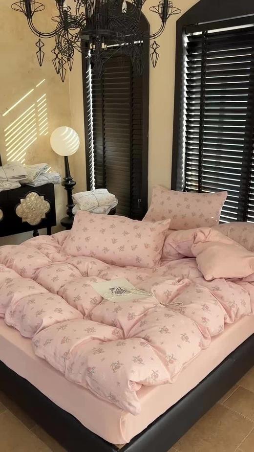 韩国有氧沐纱棉四件套亲肤柔软四季款裸睡双层纱套件 商品图12