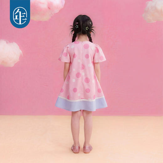 小马宝莉联名年衣童装连衣裙儿童夏季新款女孩公主风卡通裙子短裙 商品图3