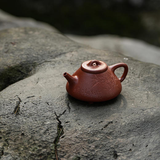 龙德堂陶艺 徐飞制《子冶石瓢》原矿红降坡泥 230cc 库存请咨询客服 商品图2