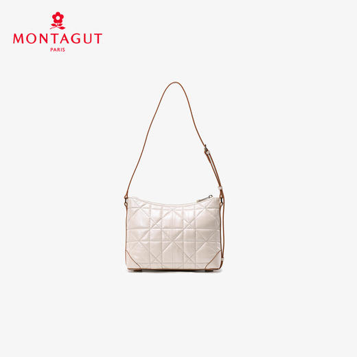 梦特娇女士时尚休闲菱格包可爱风单肩包真皮斜挎包矜贵羊皮旅行包 商品图9