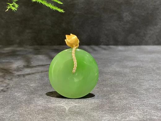 【御珠宫坊】金镶碧玉平安扣 商品图2