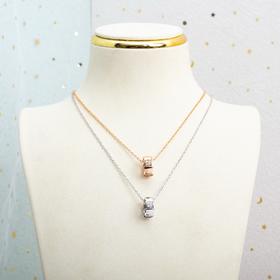 宝格丽 BV镶钻蛇骨项链（XTY）