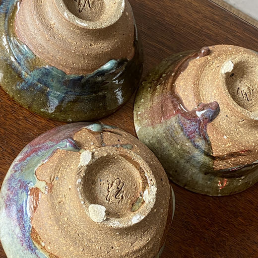 【苏州】日本中古粗陶器皿 带签章 X1523 商品图6