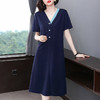 V领连衣裙女夏2026年新款显瘦遮肉胖mm大码女装今年流行爆款裙子 商品缩略图3