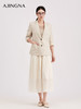 【商场同款】阿菁娜春季新款静奢风亚麻西装100%天然透气抑菌自然肌理细腻H型直身松弛高级A31C108029 商品缩略图3