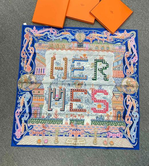 印花丝巾la 商品图0