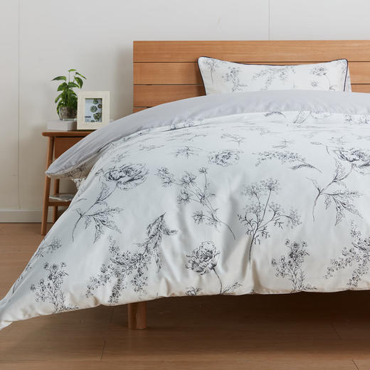 NITORI宜得利家居  四季通用纯棉被套全棉被单宿舍床品家用被套 花音WH 商品图1