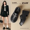 ZHR则则厚底乐福鞋增高5cm英伦单鞋女2025新款小皮鞋通勤女鞋 商品缩略图0