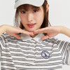笛莎Deesha 2026年夏季新款青少年条纹刺绣经典翻领POLO T恤 商品缩略图2