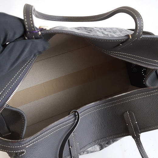 【98新】GOYARD戈雅灰色老花Hardy tote托特包购物袋手提单肩包中性款140326NJS19 商品图9