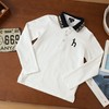 点此购买 120-170哈吉斯春秋季中大童横机翻领长袖POLO衫 gl 342533 商品缩略图4
