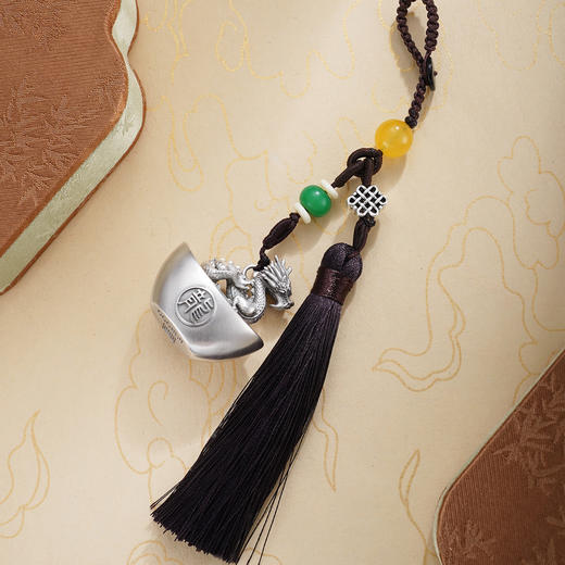 子佩集【祥瑞福辏】S999银钥匙扣【BX0280959】十二生肖元宝原创作品招财进宝可转动2509 商品图4