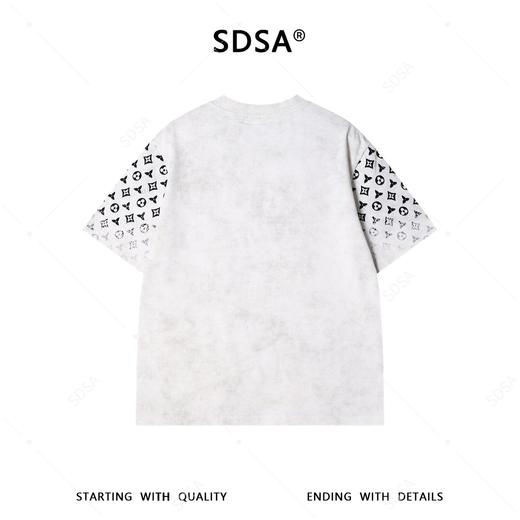 SDSA男装2026新款高贵轻奢潮牌时尚渐变印花圆领短袖T恤痞帅百搭 商品图4
